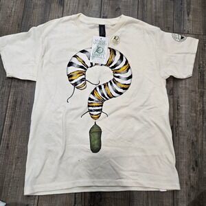 NWT Liberty Graphics Monarch Caterpillar Butterfly Question Mark Youth T Shirt S